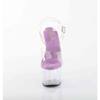 Pleaser - ADORE708 Sandale à bride à la cheville - Transparent/Violet Product image